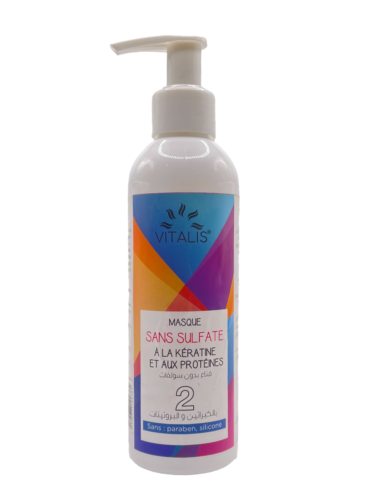 Masque Sans Sulfate à la Kératine et aux Protéines – Vitalis