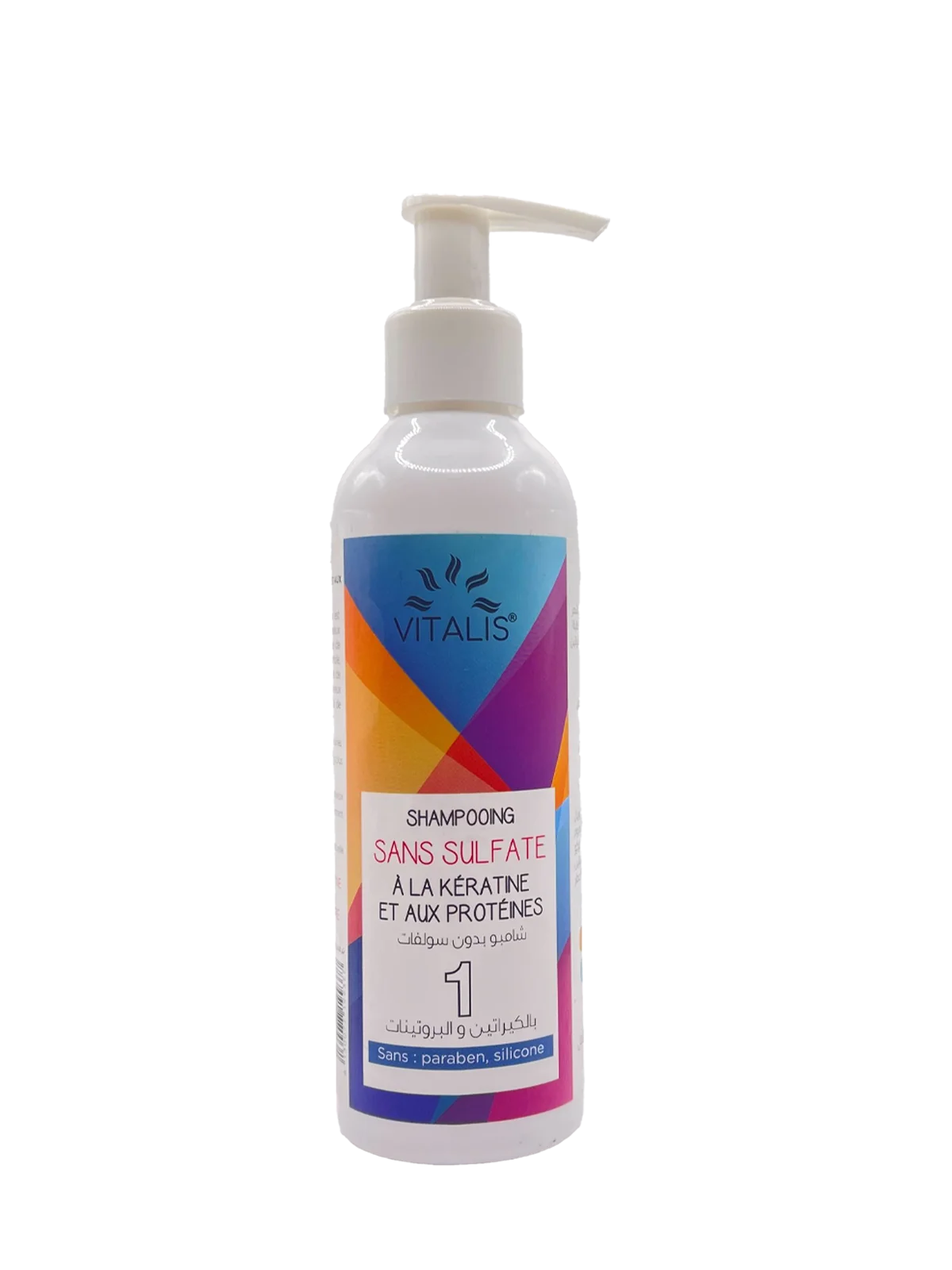 Shampooing Sans Sulfate à la Kératine et aux Protéines - Vitalis